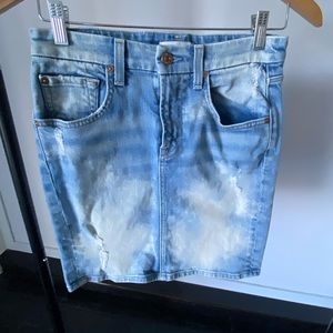 Mini jeans skirt